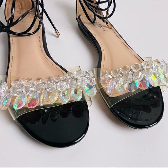 Simmi London Claudia Wrap-Around Ankle PVC sandals - Picture 2 of 7